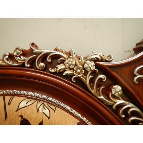 2704 - A superb quality gilded bed surround with upholstered headboard.

This is a new and never used but i... 