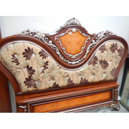 2704 - A superb quality gilded bed surround with upholstered headboard.

This is a new and never used but i... 