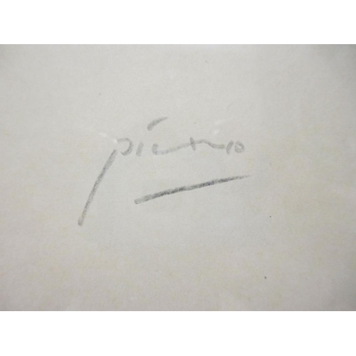 2384 - A Pablo Picasso (1881-1973) print 'Comedie Humaine', stamped and signed in pencil.

In very good ord... 