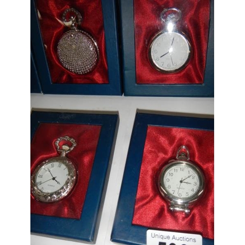 506 - 10 contemporary gents pocket watches (all need batteries).