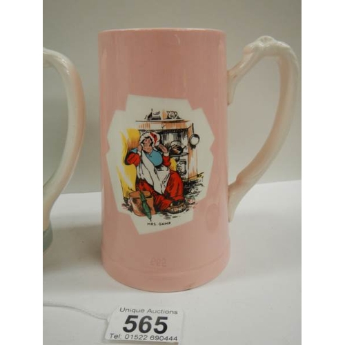 565 - A set of 6 Bass Worthington Dickens character tankards by T G Green.