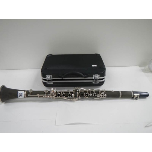 593 - A cased jazz clarinet.