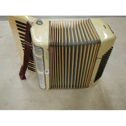 596 - An L Busk Acchio accordion in very good condition and working order.