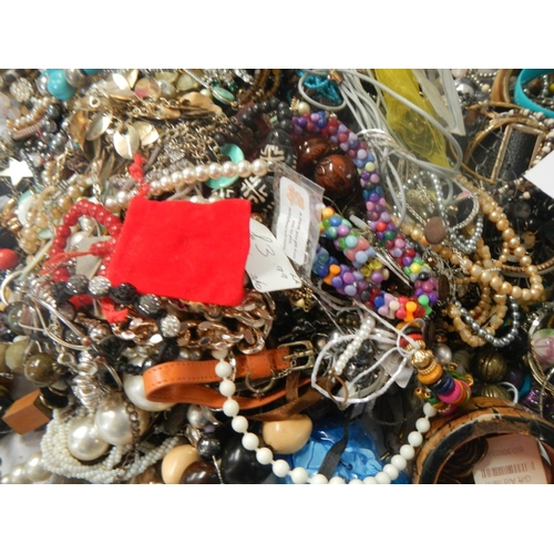 622 - A very large collection of costume jewellery. (crate not included).