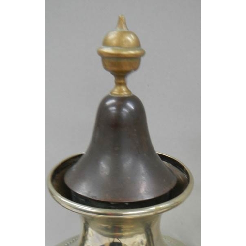 658 - A good old samovar urn, 19'' tall, incorrect lid.