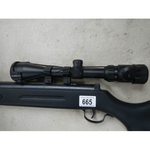 665 - A good air rifle with sight marked SMK (Sport Marketing)