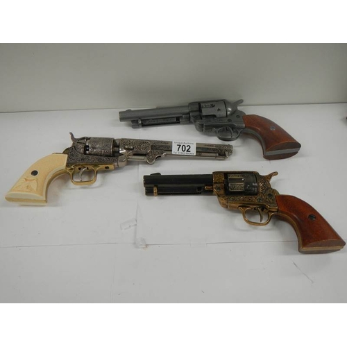 702 - 3 good quality replica guns.