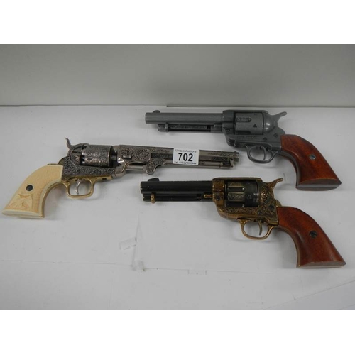 702 - 3 good quality replica guns.