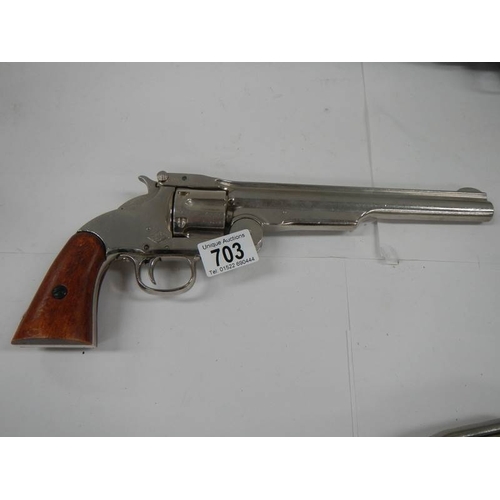 703 - 3 good quality replica pistols.