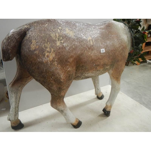 727 - A full size model of a reindeer, 36'' tall x 60'' long (crack to back leg).