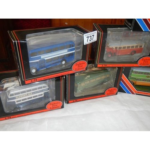 737 - 8 exclusive first editions bus models.