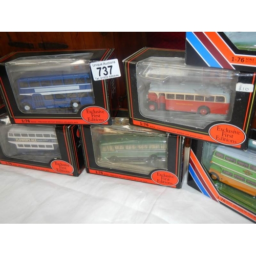 737 - 8 exclusive first editions bus models.