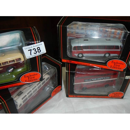 738 - 8 exclusive first editions bus models.