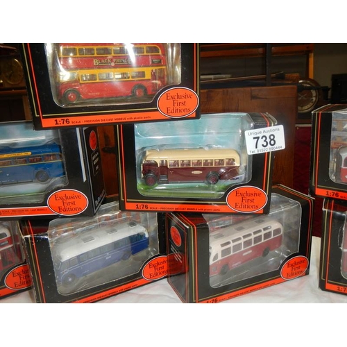 738 - 8 exclusive first editions bus models.