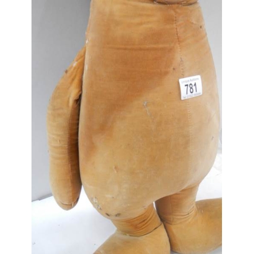 781 - A 26'' tall Yogi bear, in fair condition but need tidying.