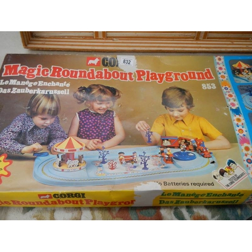 832 - A boxed Magic Roundabout play set.