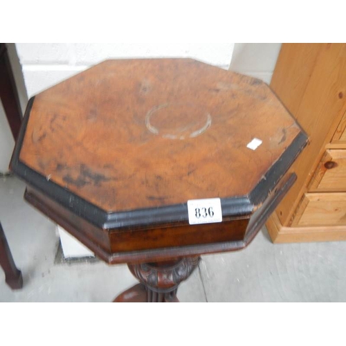 836 - A Victorian sewing table.