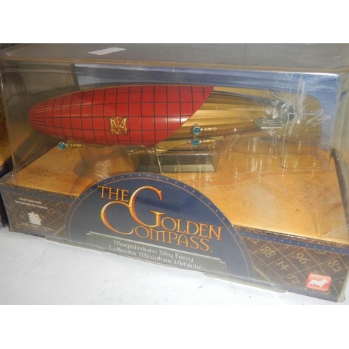 670 - 2 boxed Golden Compass models being Magisterium Carriage and Magisterium sky ferry.