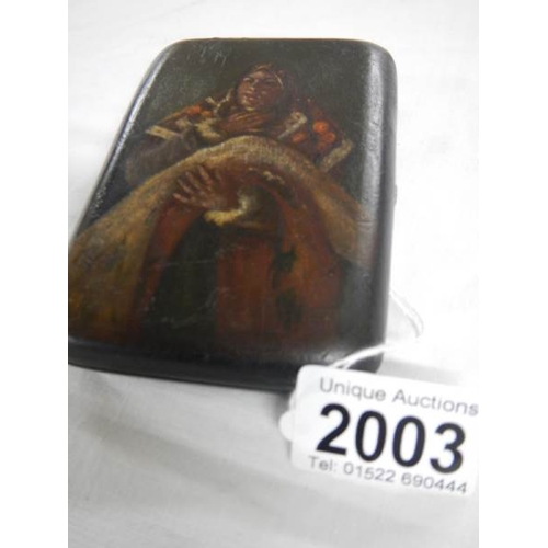 2003 - An early painted cigarette case.