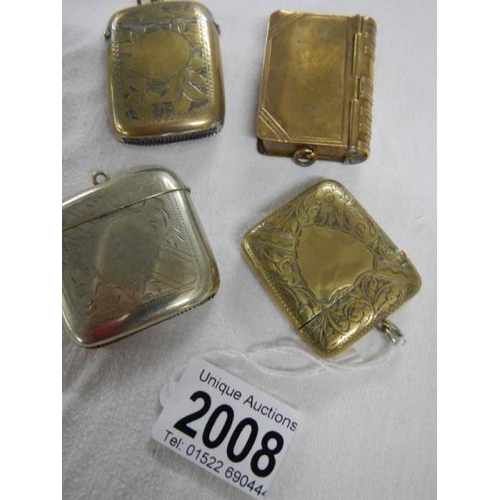 2008 - 4 assorted vesta cases.