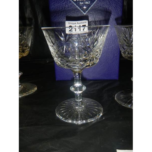 2117 - An Edinburgh crystal decanter and 6 glasses.