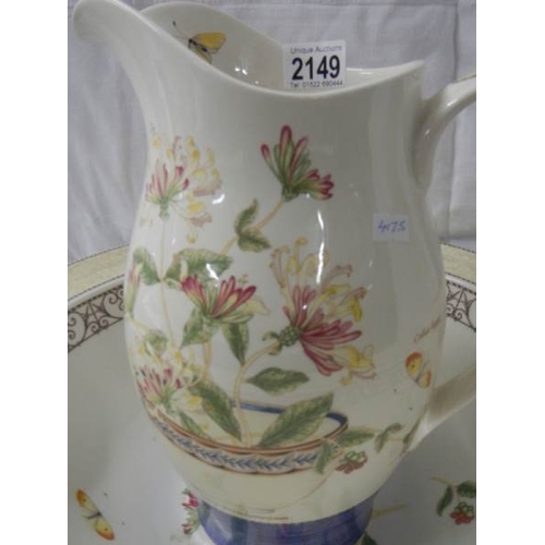 2149 - A large Wedgwood jug and bowl set.