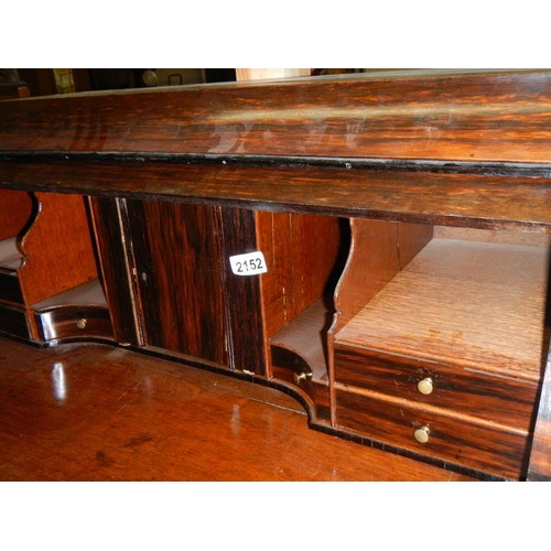 2152 - A Victorian dome top bureau.