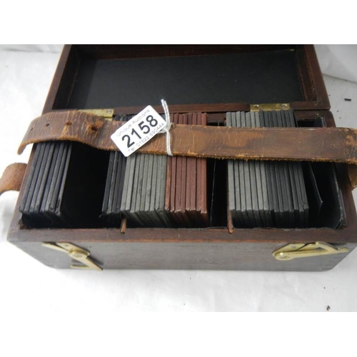 2158 - A good collection of coloured magic lantern slides.