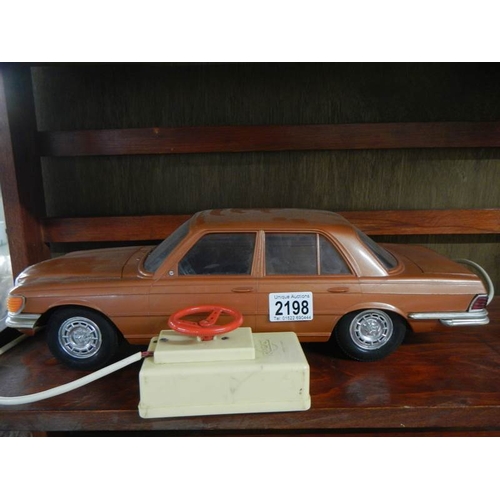 2198 - A large 1980's Rico battery operated remote control Mercedes 450 car.