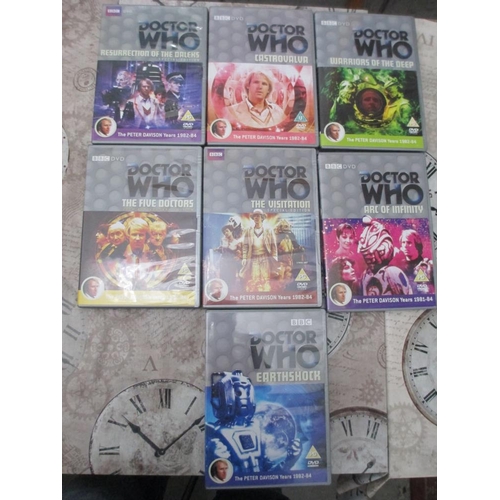 2243 - 65 classic Dr Who DVDs all as new. A Dr. Who complete first series (box a/f). A boxed series 1-7 (mi... 