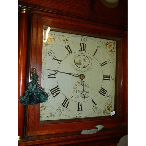 2257 - A 30 hour Grandfather clock, Sleaford, in good order.