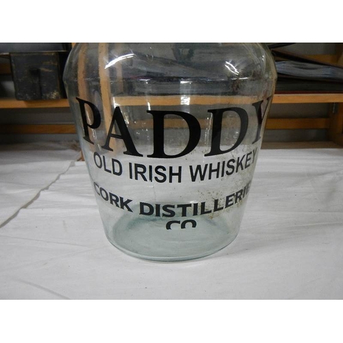 2265 - An old Paddy's Irish whisky jar, 18'' tall.