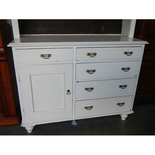 2278 - An early 20th century painted pine dresser.