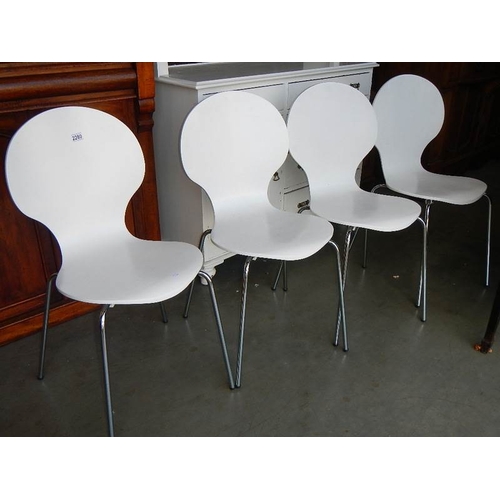 2280 - A set of 4 retro style chairs.