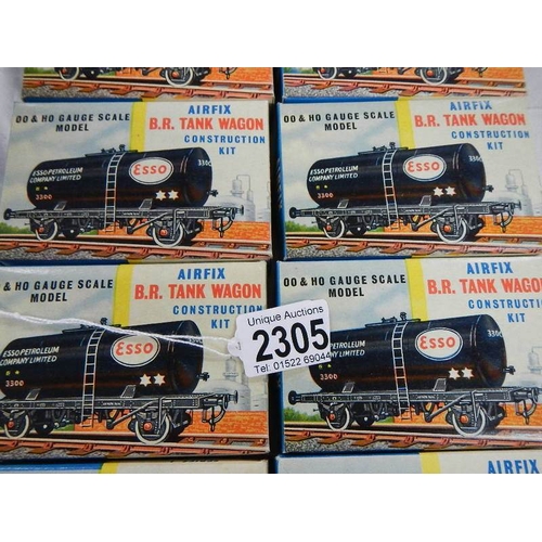 2305 - 12 boxed Airfix  '00' and 'HO scale model BR tank wagons.