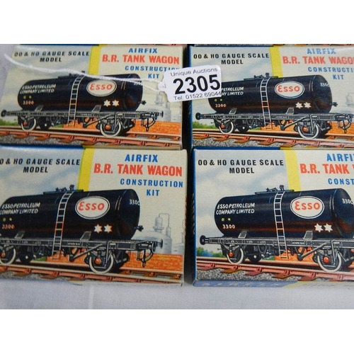 2305 - 12 boxed Airfix  '00' and 'HO scale model BR tank wagons.