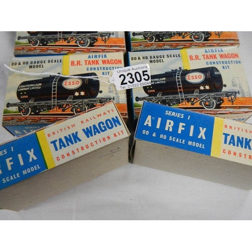 2305 - 12 boxed Airfix  '00' and 'HO scale model BR tank wagons.