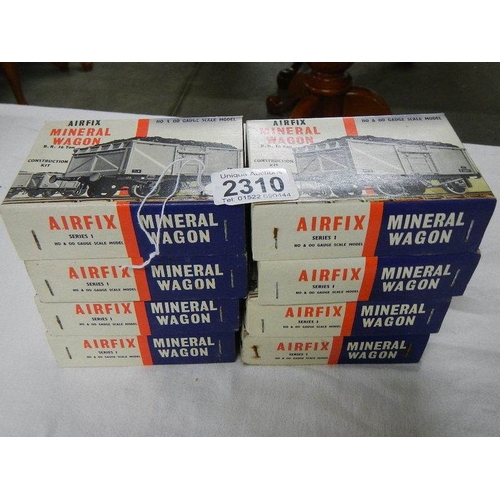 2310 - 8 boxed Airfix mineral wagons.