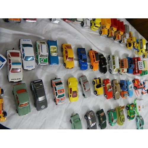 2313 - Approximately 50 die cast cars, trucks etc.,