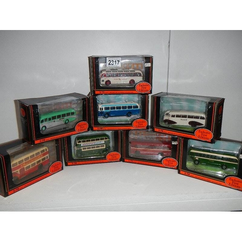 2317 - 8 boxed 'EFE' die cast buses.