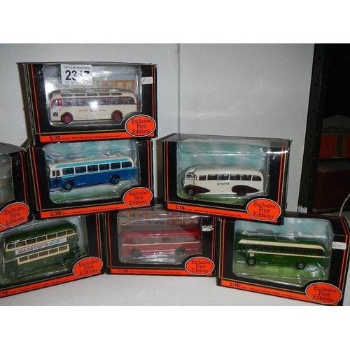 2317 - 8 boxed 'EFE' die cast buses.