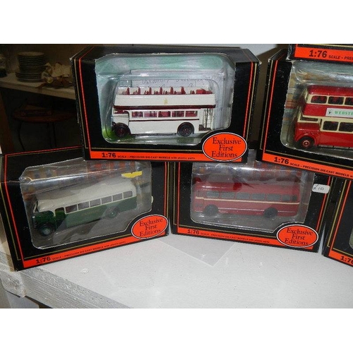 2318 - 8 boxed 'EFE' die cast buses.