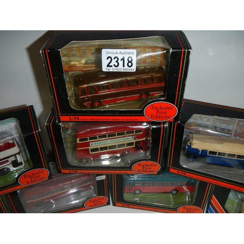 2318 - 8 boxed 'EFE' die cast buses.