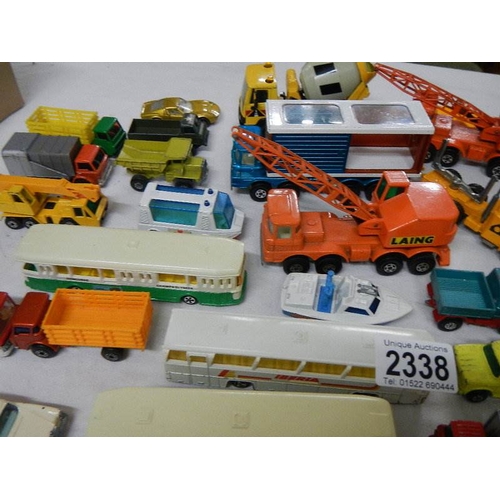 2338 - A mixed lot of Lesney Matchbox die cast models,.