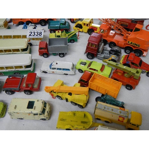 2338 - A mixed lot of Lesney Matchbox die cast models,.