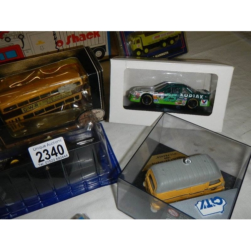 2340 - A mixed lot of die cast models.