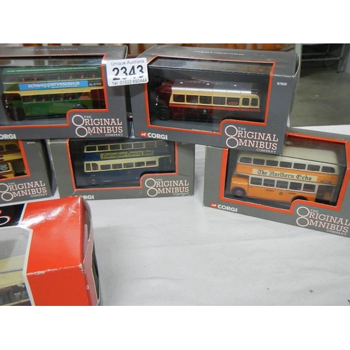 2343 - 8 Corgi originals omnibus models.