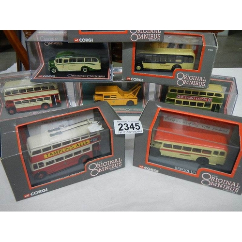 2345 - 8 Corgi original omnibus models.