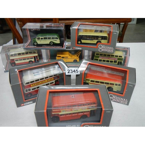 2345 - 8 Corgi original omnibus models.