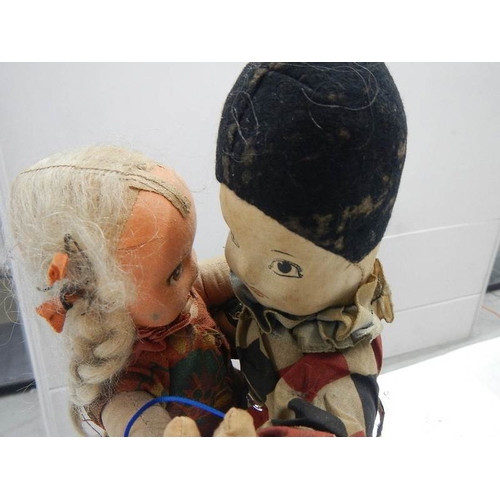 2370 - A pair of 1930's Dean's dancing dolls.